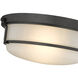 Arlson 2 Light 13 inch Matte Black Indoor Flushmount Ceiling Light